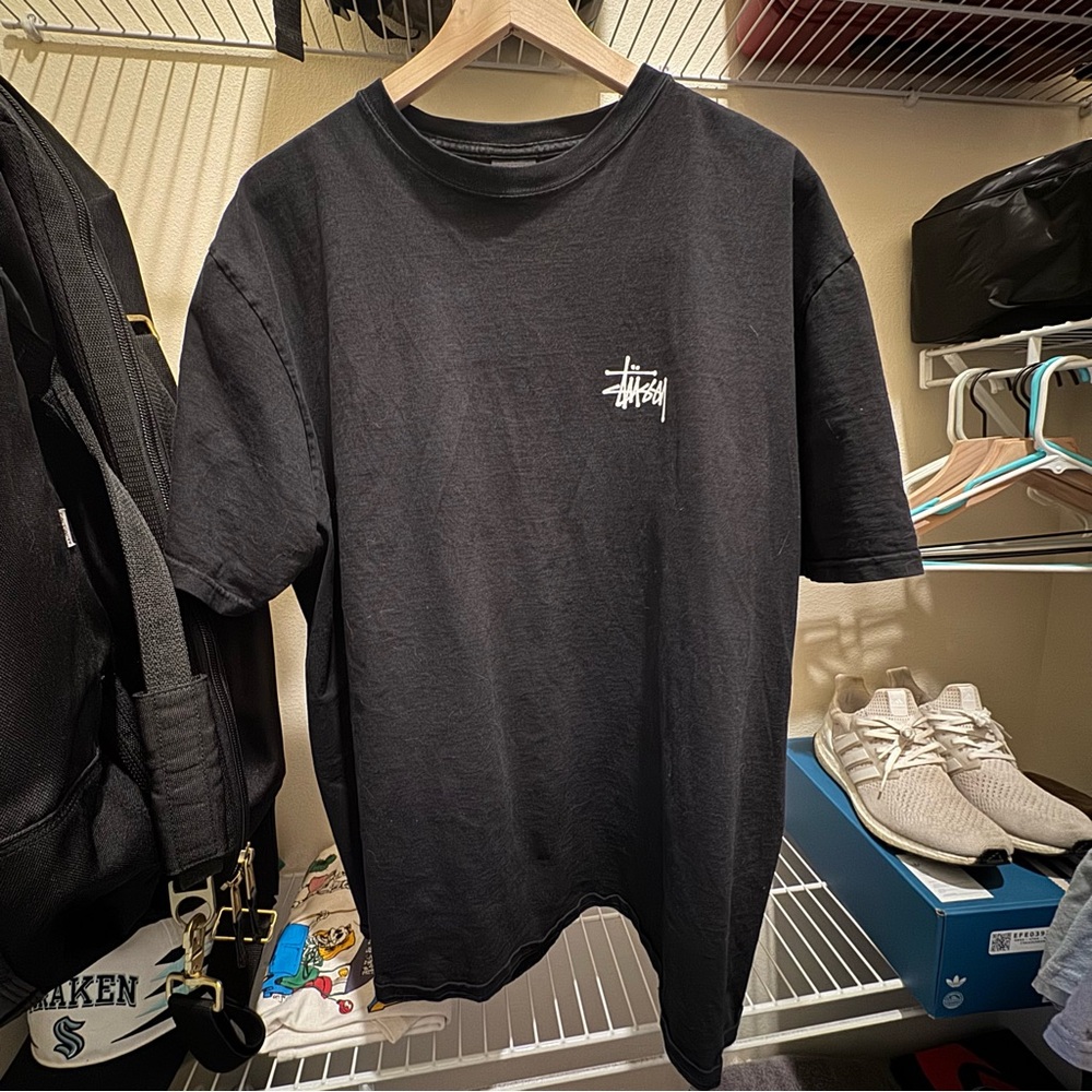 Men’s Stussy spellout tee XL Black